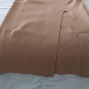 Maxi stretchy skirt with front slit. Bought for myself but too long for me.